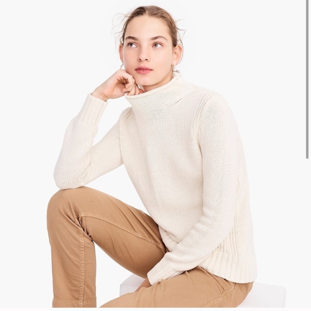 J.Crew 1988 Rollneck Sweater in cotton - NWT